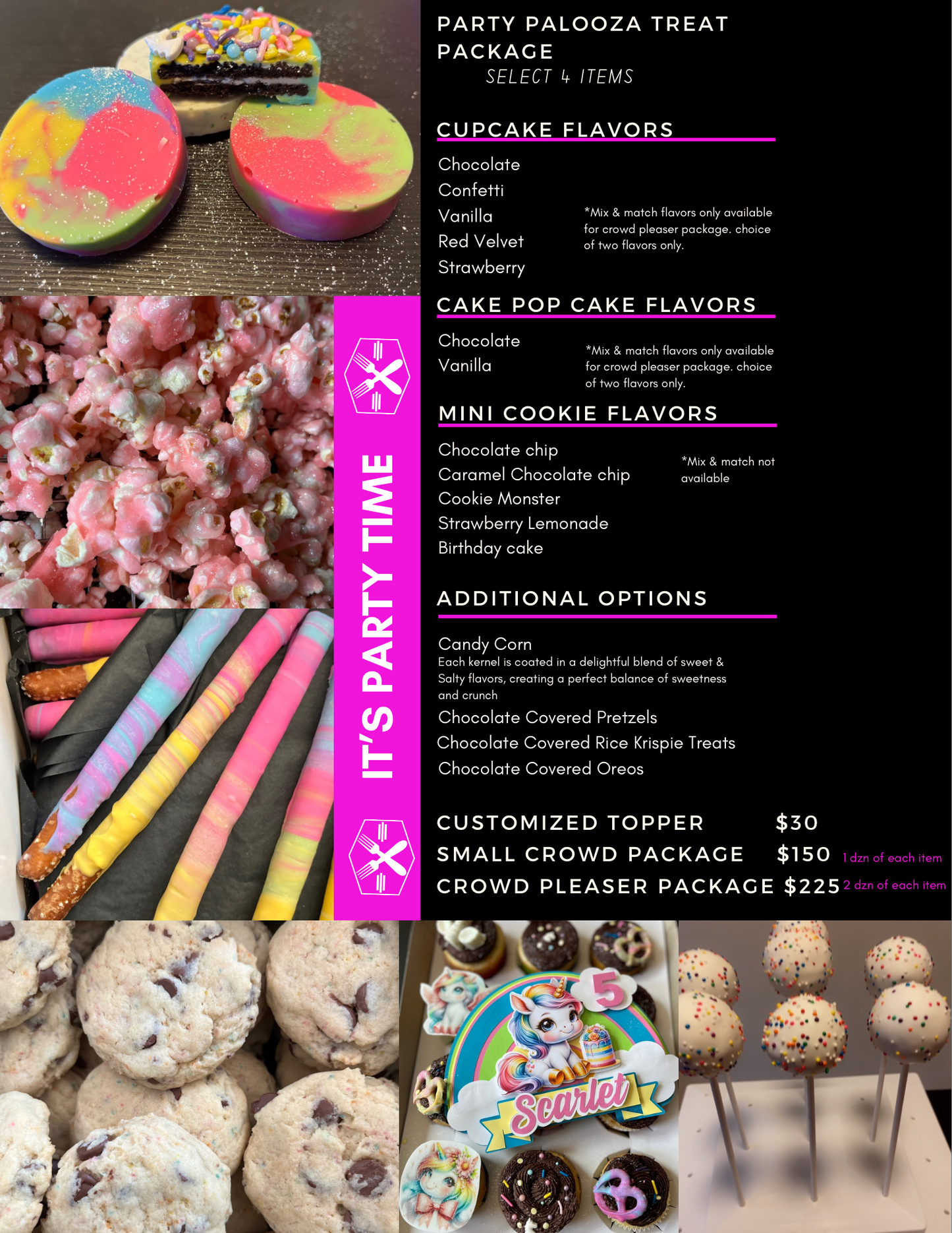 The Sweet Thangz Party Palooza Treat Packagez